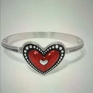 Brighton Love Me Do Hinged Bangle NWT